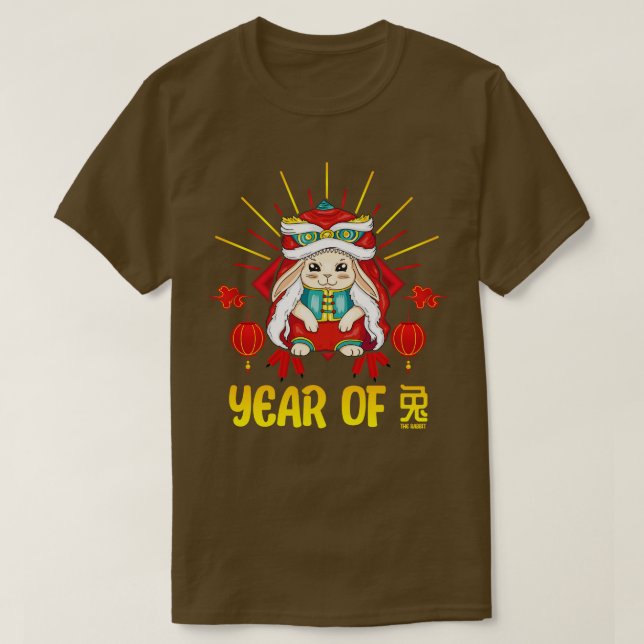 Lycka till Zodiac Lycklig kinesiska nyåret för reg T Shirt (Design framsida)