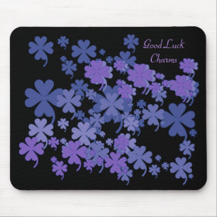 Lycka tillberlock slösar violetta Mousepad vid Musmatta