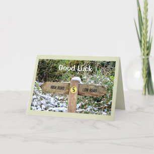 Lycka tillSignpost Kort