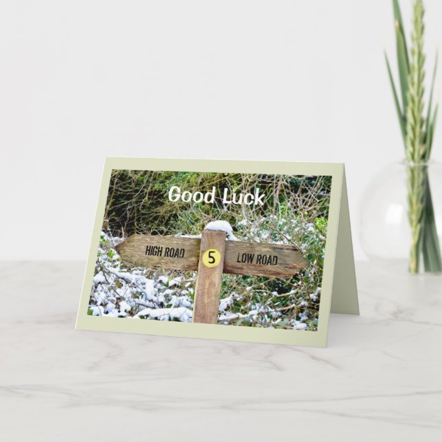 Lycka tillSignpost Kort (Framsida)