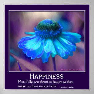 Lycka Zinnia Flower inspirationsot Poster