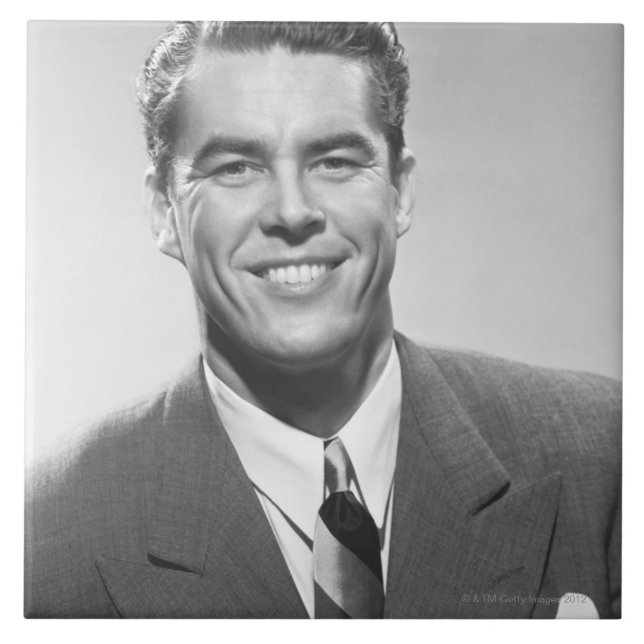 Lyckad man kakelplatta (Framsidan)