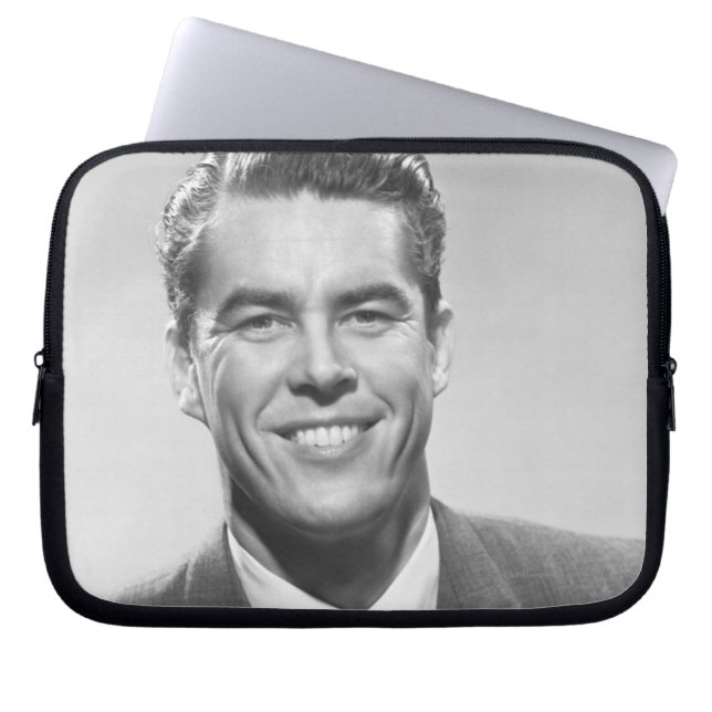 Lyckad man laptop sleeve (Framsidan)