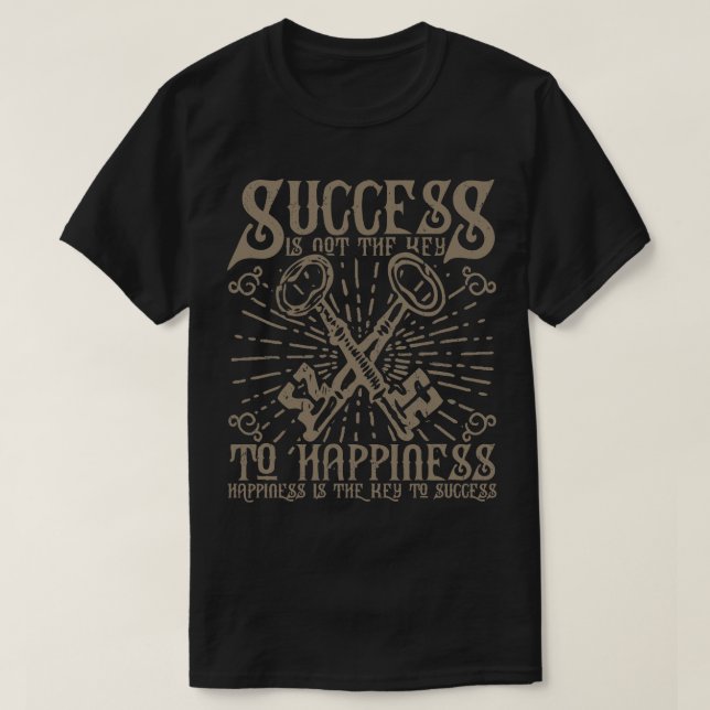 Lyckad Nyckel till lycka T Shirt (Design framsida)