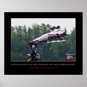 Lyckad...Reach för den. Motiverande Poster