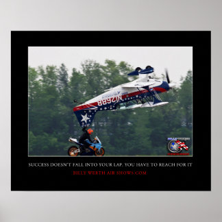 Lyckad...Reach för den. Motiverande Poster