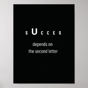 Lyckade citattecken Poster