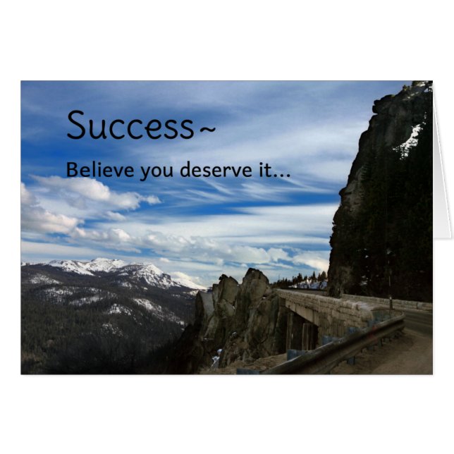 Lyckades... Hälsningskort (Framsidan Horizontal)