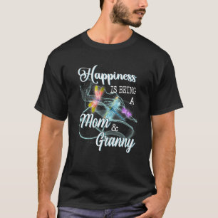 Lyckan är att vara Mamma och Granny Dragonfly Mor T Shirt