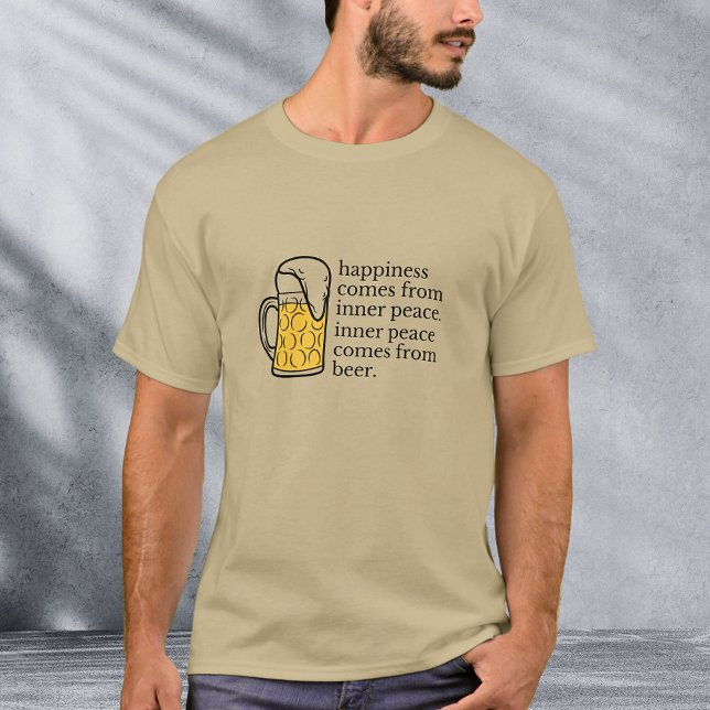 Lyckan är Beer Lundny Citote Ord Art T-Shirt (Skapare uppladdad)