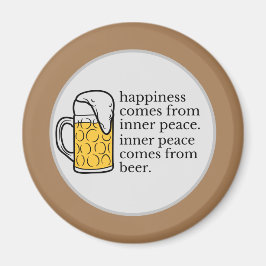 Lyckan är Beer Lusnyj Citote Ord Art Magnet