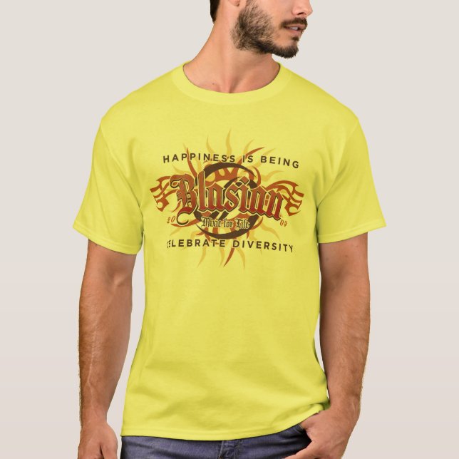 Lyckan är Blasian T Shirt (Framsida)