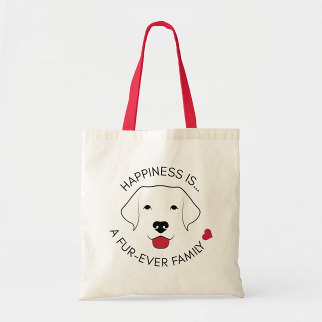 "Lyckan är.." Canvas Tote Bag Tygkasse (Framsidan)