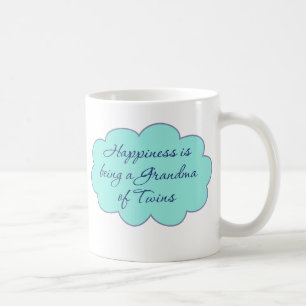 Lyckan är en mormor av twillingar kaffemugg