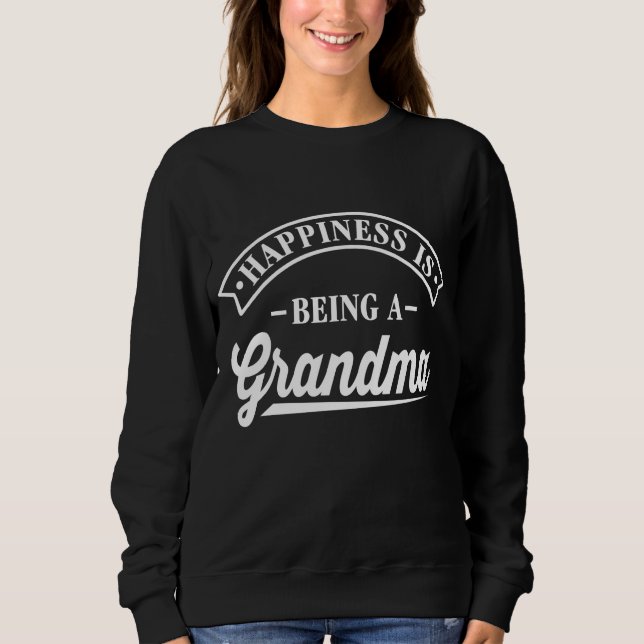 Lyckan är en mormor t-shirt (Framsida)