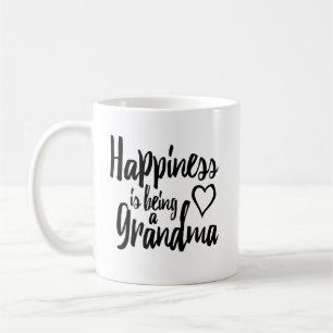 Lyckan är en mormorhjärta kaffemugg