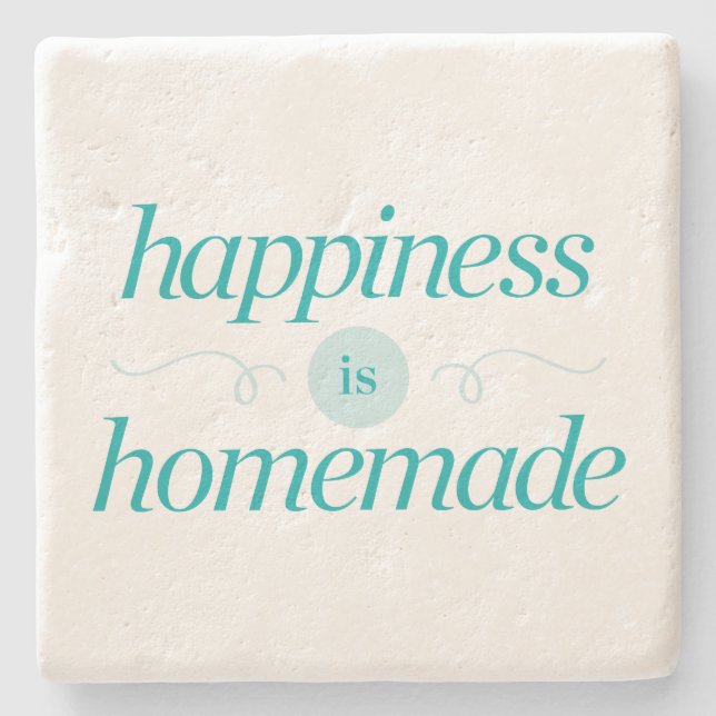 Lyckan är hemlagad underlägg sten (Framsidan)