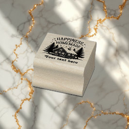 Lyckan är Homemade Rustic-Helgdag Stämpel