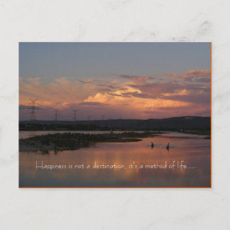 Lyckan är inte en destination, det är… vykort