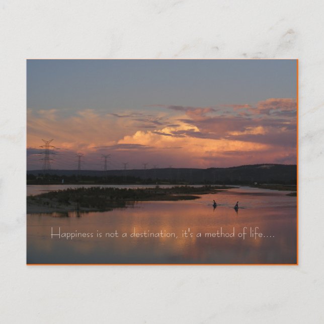 Lyckan är inte en destination, det är… vykort (Framsida)