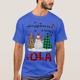 Lyckan är Lola Snögubbe God jul tr T Shirt