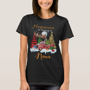 Lyckan är Nana Funny Red Lastbil Träd Chris T Shirt
