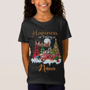 Lyckan är Nana Funny Red Lastbil Träd Chris T Shirt