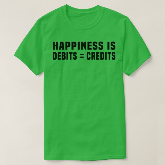 Lyckan är när debatter i Kredit 2 T Shirt (Design framsida)