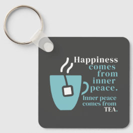 Lyckan är Tea Lusnyj Citote Ord Art Nyckelring