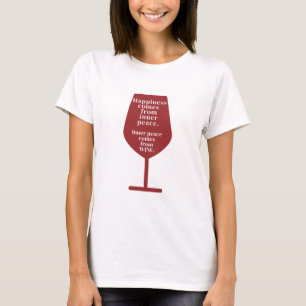 Lyckan är Vin-citatet Ord Art T-Shirt