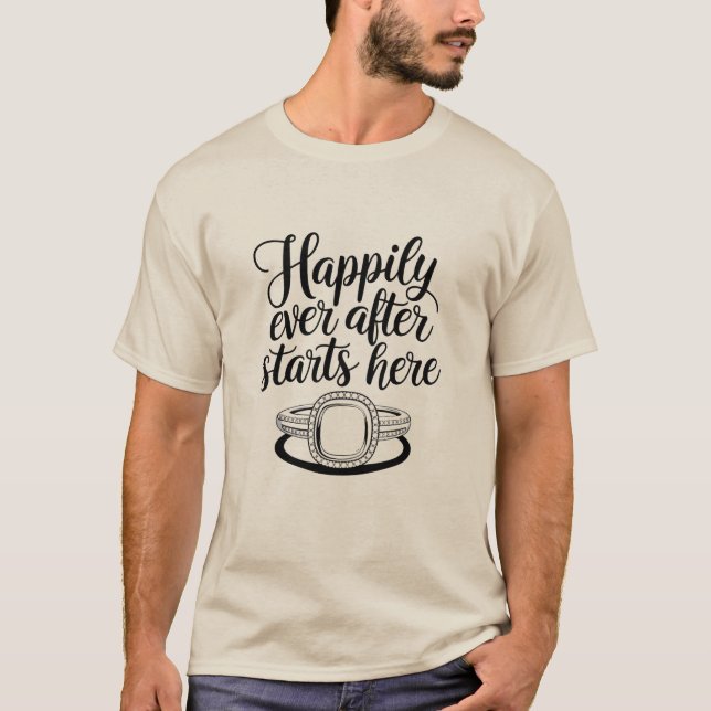 Lyckan Börjar Här T Shirt (Framsida)