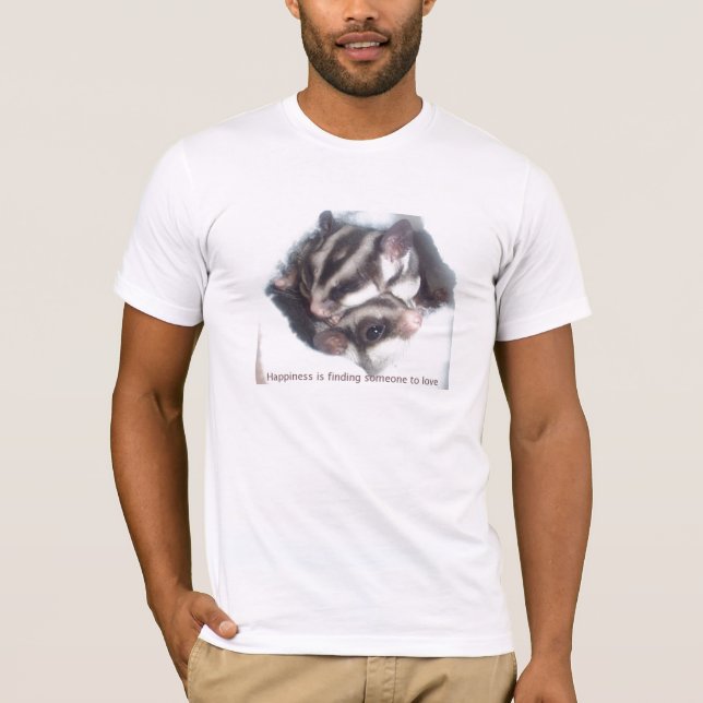 Lyckan finner någon för att älska! tee shirt (Framsida)