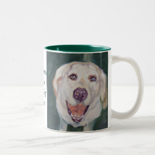 Lyckan för mugg för den Labrador retrieveren är