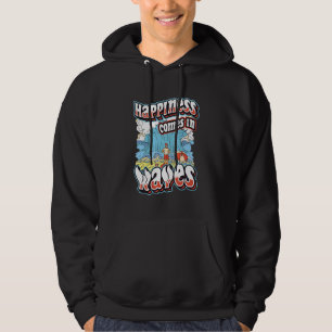 Lyckan kommer i Vinkar surfning av Ocean Summer Ho Hoodie