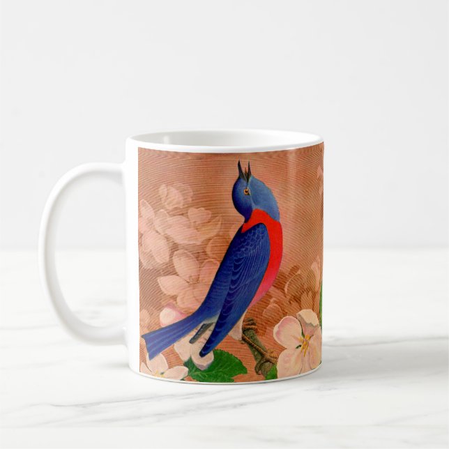 lyckans blåfågel kaffemugg (Vänster)