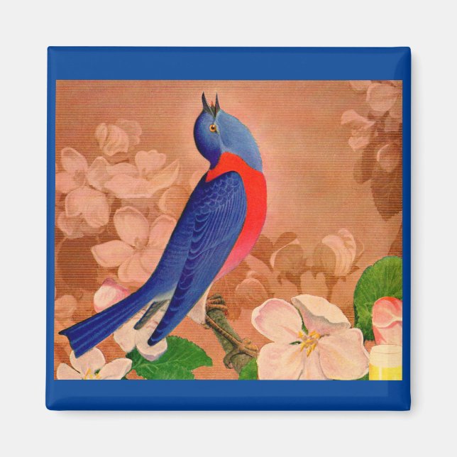 lyckans blåfågel magnet (Framsidan)