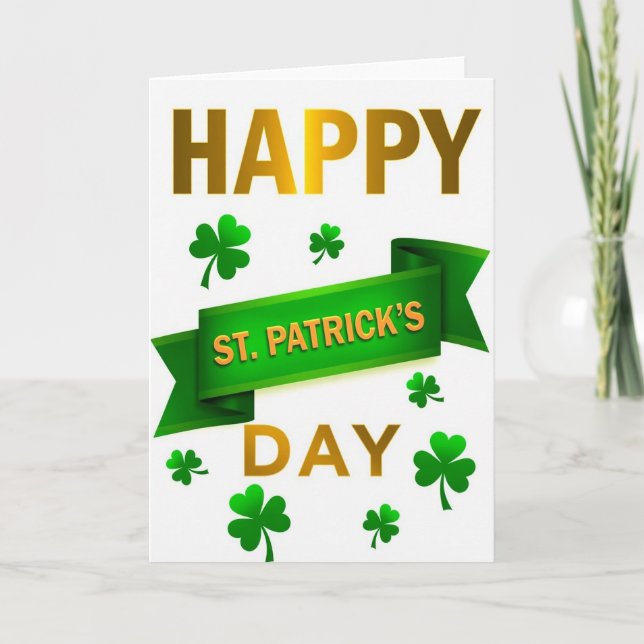 Lyckans Dag för Irland Kort (Framsida)
