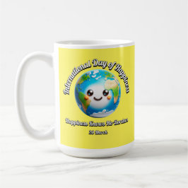 Lyckans dag. Lycka känner ingen Gräns. Kaffemugg