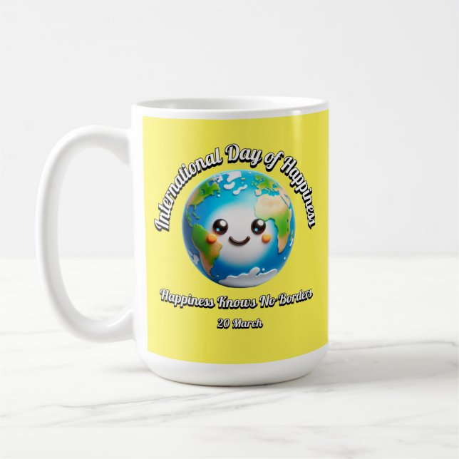 Lyckans dag. Lycka känner ingen Gräns. Kaffemugg (Vänster)