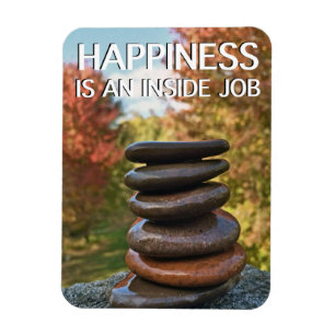 Lyckazenen stenar Motivational inspiration Magnet