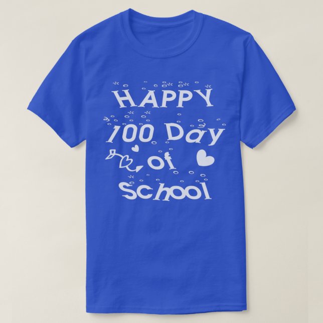 Lycklig 100-årsdagen av skolan 100 dagar av Gnomes T Shirt (Design framsida)