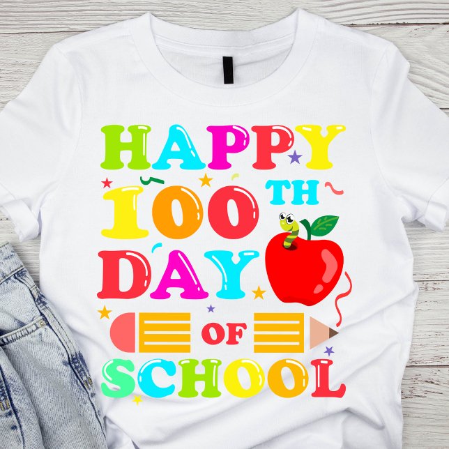 Lycklig 100-årsdagen för skolan t shirt (Skapare uppladdad)