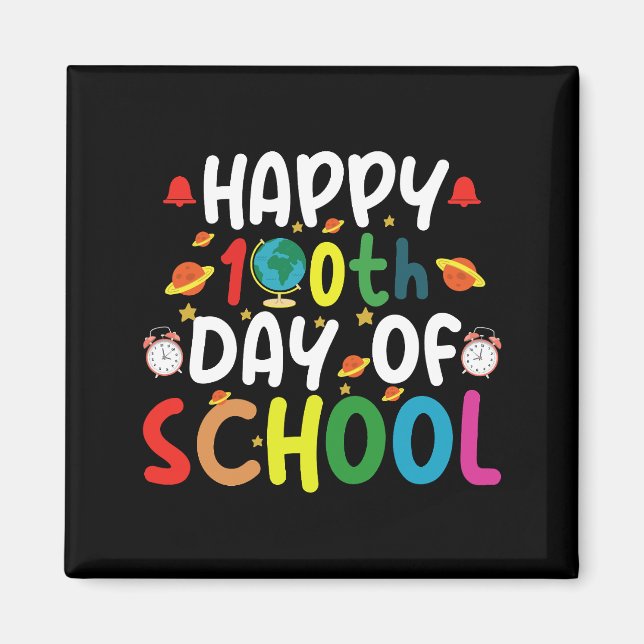 Lycklig 100-årsdagen för skollärare i Student Magnet (Framsidan)