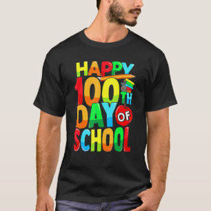 Lycklig 100-årsdagen för skollärare Kids Lycklig 1 T Shirt