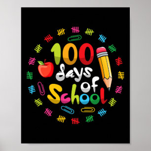 Lycklig 100-årsdagen för skollärare Studenter 100 Poster