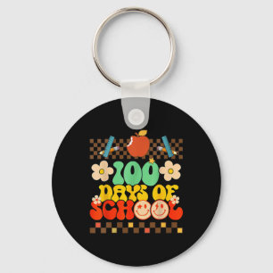 Lycklig 100-årsdagen för skolläraren Kids Retro Gr Nyckelring
