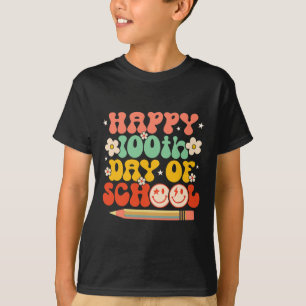 Lycklig 100-årsdagen för skolläraren Kids Retro Gr T Shirt