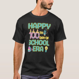 Lycklig 100-årsdagen för skoltiden Era Back to sch T Shirt