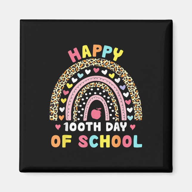 Lycklig 100-årsdagen för Student-barn i skolan 100 Magnet (Framsidan)