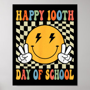 Lycklig 100 dagar 100-dagarsdagen för skollärare K Poster